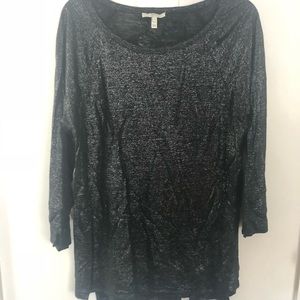 Black top with silver shimmer. Joie!